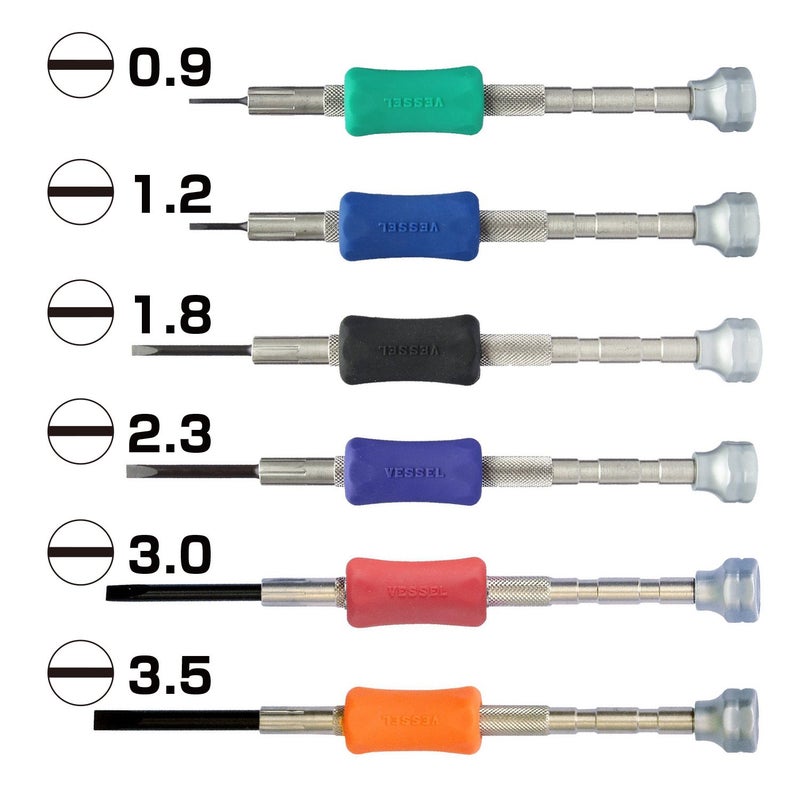 VESSEL Precision Screwdriver Set TD-55 / -0.9, -1.2, -1.8, -2.3, -3.0, -3.5 - Image 3
